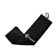 Cleveland Trifold Micro Fiber Golf Handtuch, schwarz