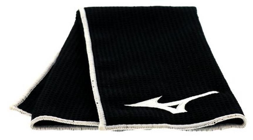 Mizuno Micro Fibre Golfhandtuch, schwarz