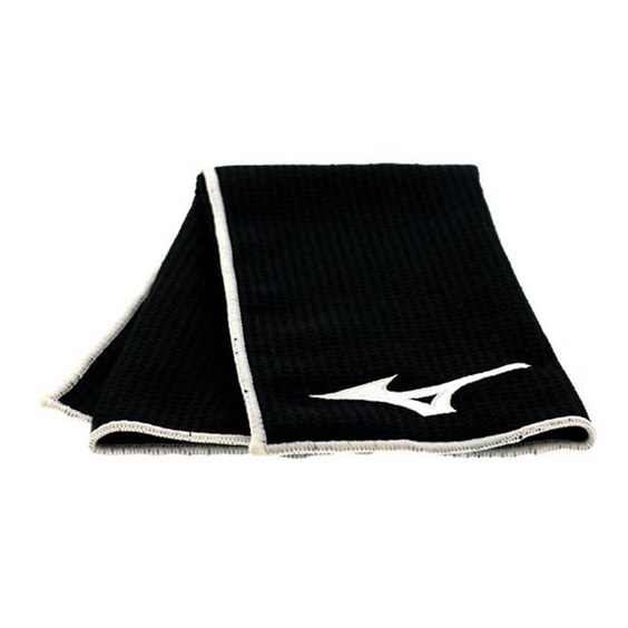 Mizuno Micro Fibre Golfhandtuch, schwarz