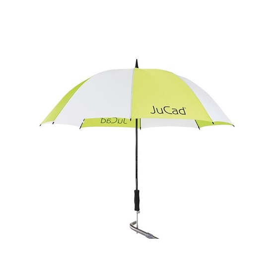 JuCad Teleskop-Golfschirm 68" mit Schirmstift, grün/weiss