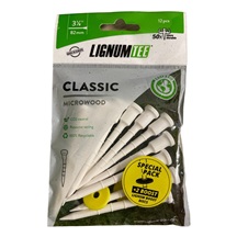 Lignum Tee Plastiktees 82mm, 10Stk., weiss + Disc