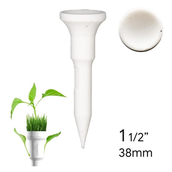 Lignum Tee Ecoline Plastiktees 38mm, 16Stk., weiss