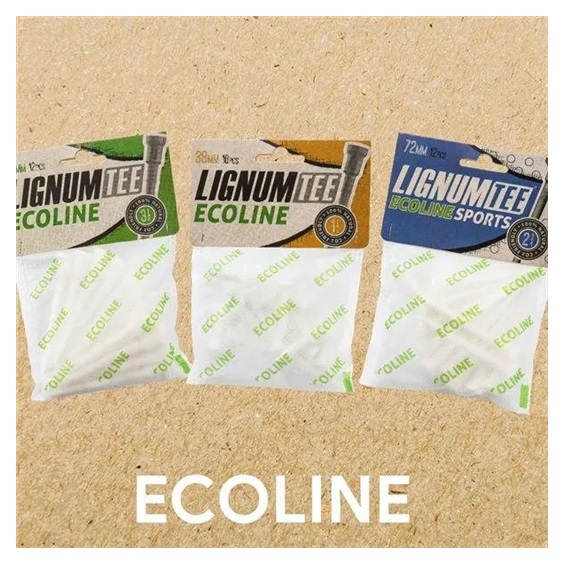 Lignum Tee Ecoline Plastiktees 38mm, 16Stk., weiss