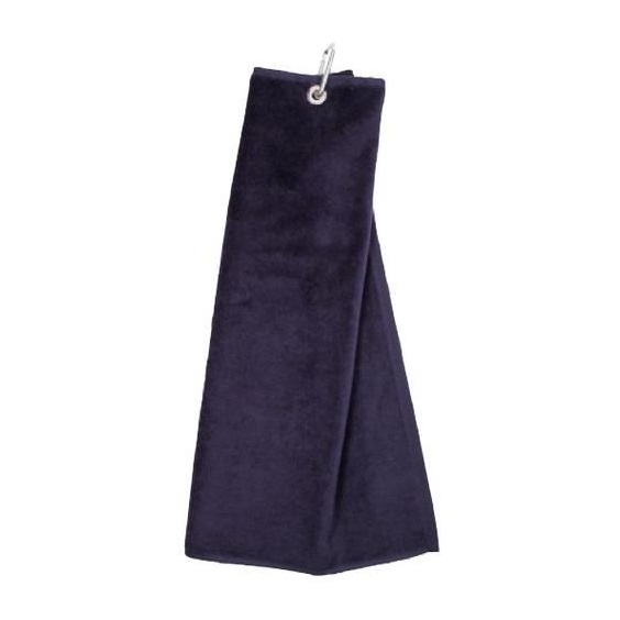 OEM Tri Fold Golf Handtuch, dunkelblau