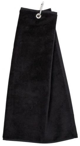OEM Tri Fold Golf Handtuch, schwarz
