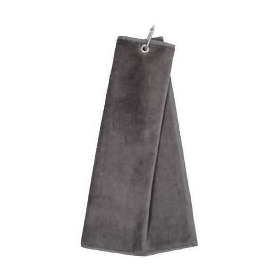 OEM Tri Fold Golf Handtuch, anthracite