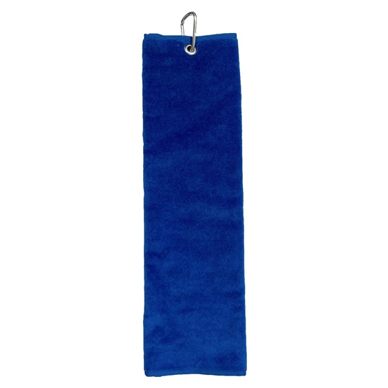 OEM Tri Fold Golf Handtuch, blau