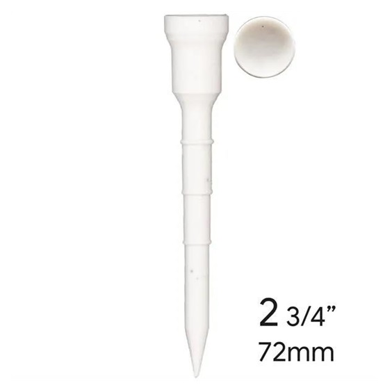 Lignum Tee Plastiktees 72mm, 12Stk., weiss