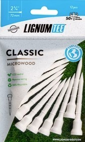 Lignum Tee Plastiktees 72mm, 12Stk., weiss