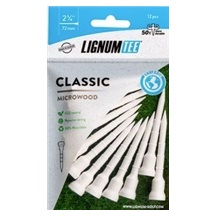 Lignum Tee Plastiktees 72mm, 12Stk., weiss