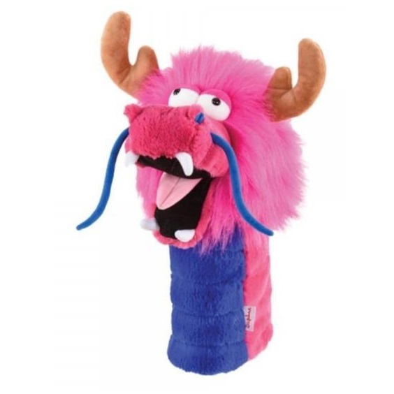 Daphne Pink Dragon Driver Headcover, rosa Drache