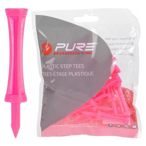 Pure2Improve Step Step Golftees 53mm, rosa, 25 Stk.