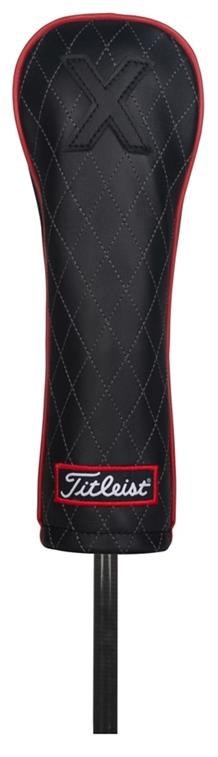 Titleist Jet Black Leather Hybrid Headcover, schwarz