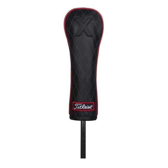 Titleist Jet Black Leather Hybrid Headcover, schwarz