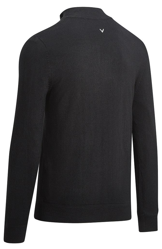 Callaway Windstopper 1/4 Zip Herren Pullover, schwarz