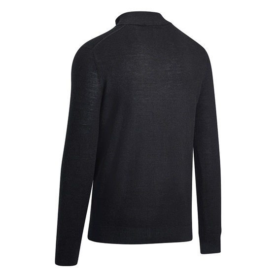 Callaway 1/4 Blended Merino Herren Pullover, schwarz