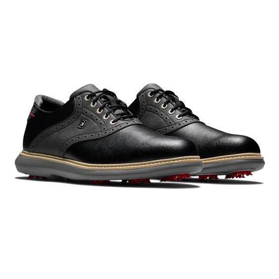 FootJoy Traditions Herren Golfschuhe, schwarz
