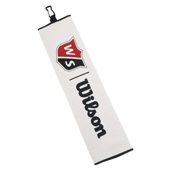 Wilson Tri Fold Golf Handtuch, weiss