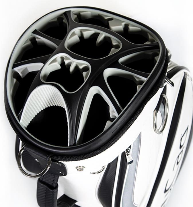 JuCad Pro Cartbag, weiss/schwarz