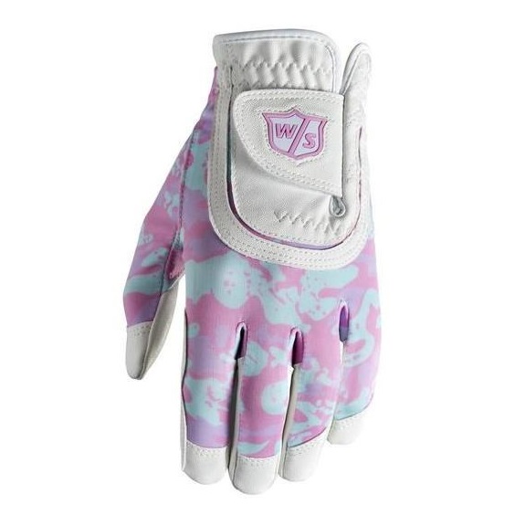 Wilson Staff Fit All Kinder Golfhandschuh, pink camo