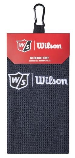 Wilson Staff Tri Fold Golfhandtuch, schwarz