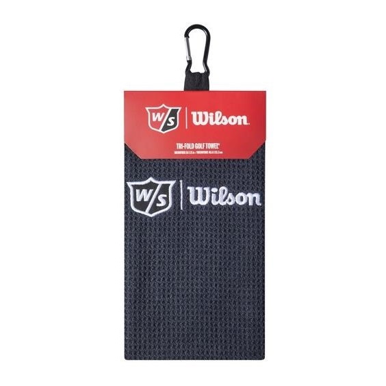 Wilson Staff Tri Fold Golfhandtuch, schwarz