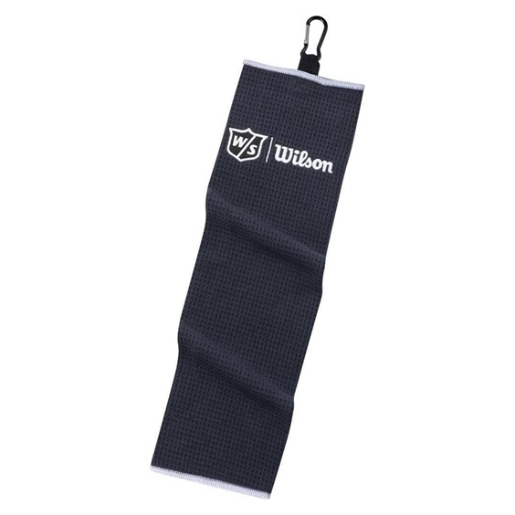 Wilson Staff Tri Fold Golfhandtuch, schwarz