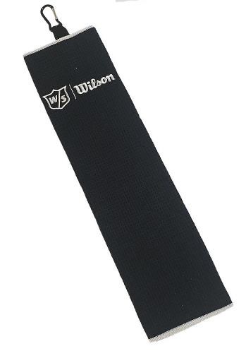 Wilson Staff Tri Fold Golfhandtuch, schwarz