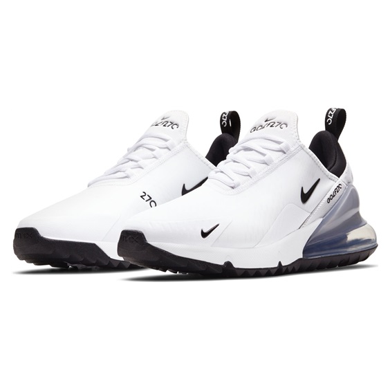 Nike Air Max 270 G Unisex Golfschuhe, weiss/schwarz