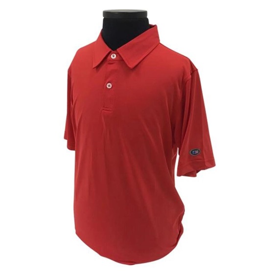 U.S. Kids Golf USKTech Lisle Junior Poloshirt, rot