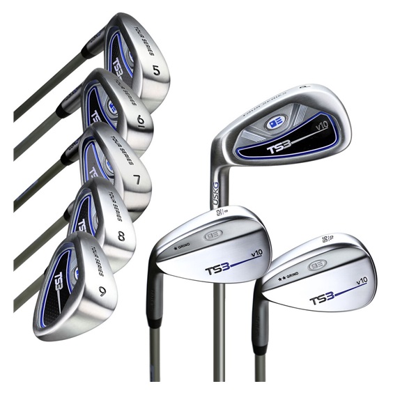 U.S. Kids Golf TS3-57 (145cm) v10 8-Club Eisen Junior Golfset, Graphit