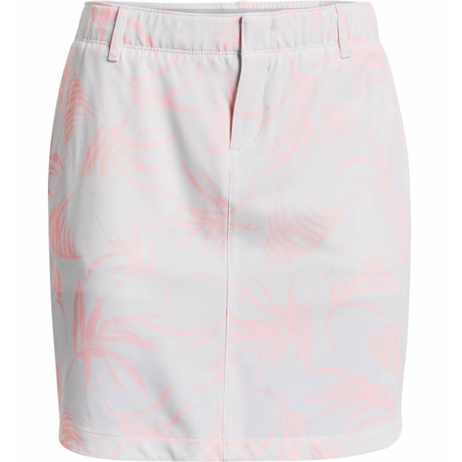 Under Armour Links Woven Printed Damen Golfrock, weiss/rosa