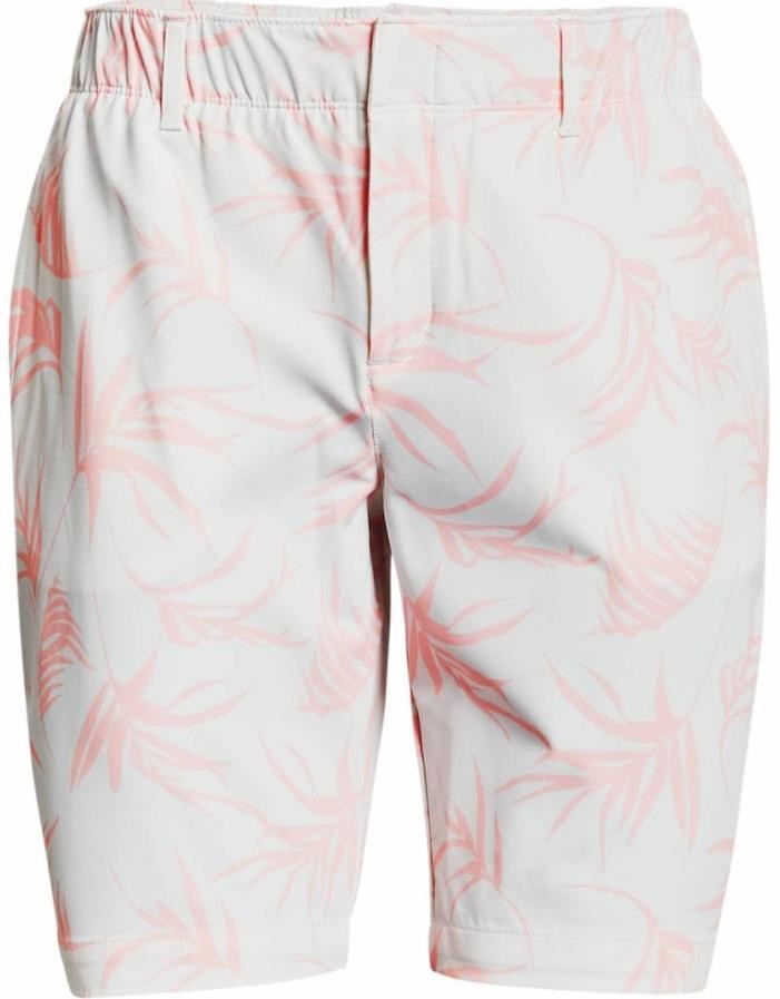 Under Armour Links Damen Printed Shorts, weiss/rosa