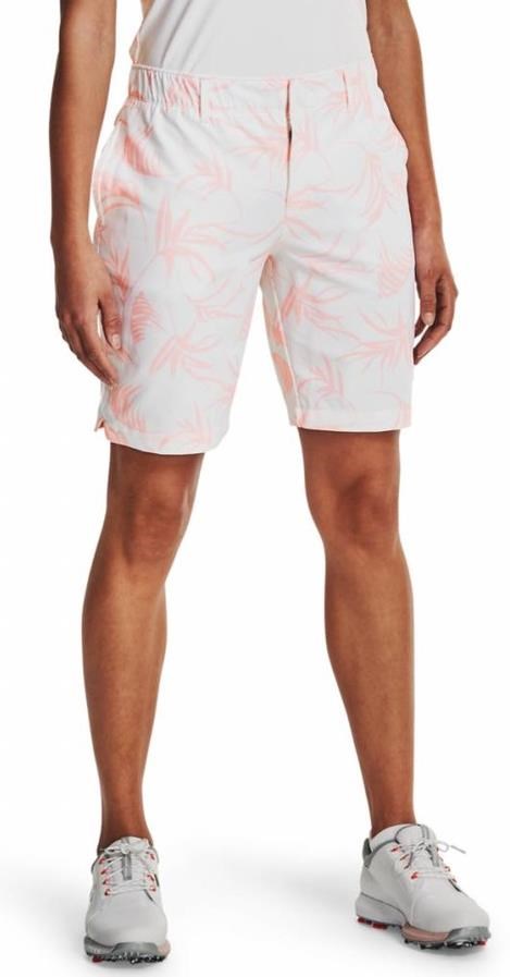 Under Armour Links Damen Printed Shorts, weiss/rosa