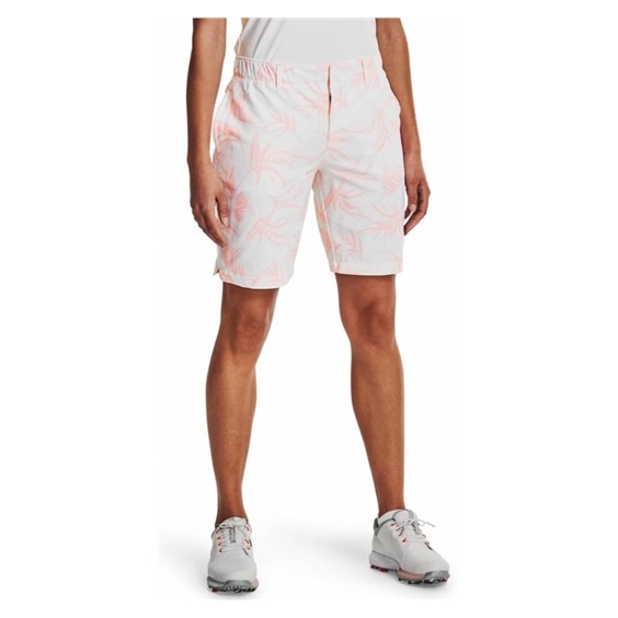 Under Armour Links Damen Printed Shorts, weiss/rosa