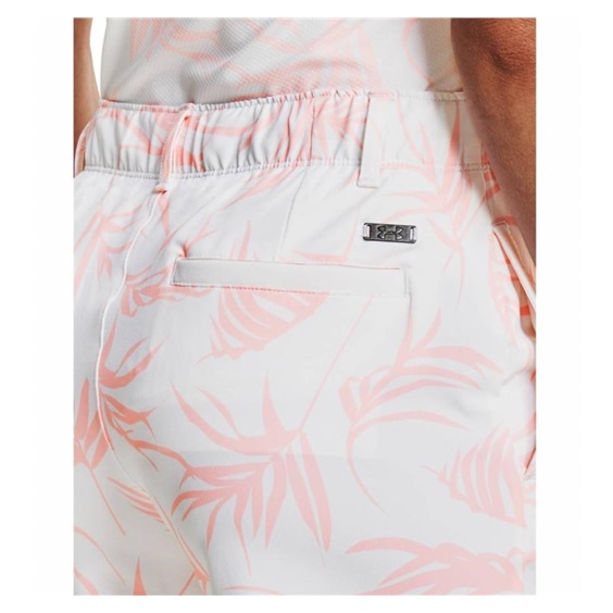 Under Armour Links Damen Printed Shorts, weiss/rosa