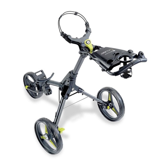 Motocaddy CUBE manueller Trolley, Graphit/Lime