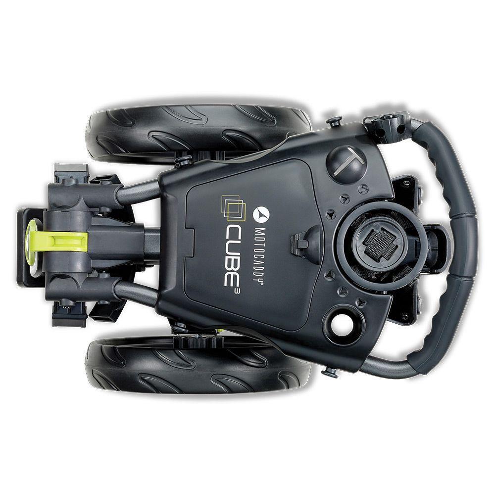 Motocaddy CUBE manueller Trolley, Graphit/Lime