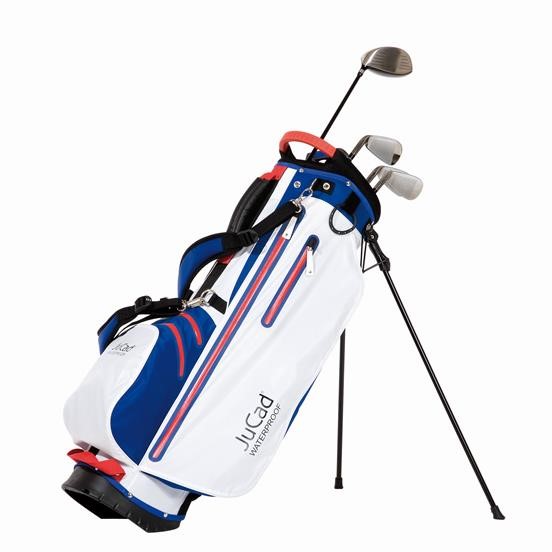 JuCad 2in1 Waterproof stand bag, blau/weiss/rot