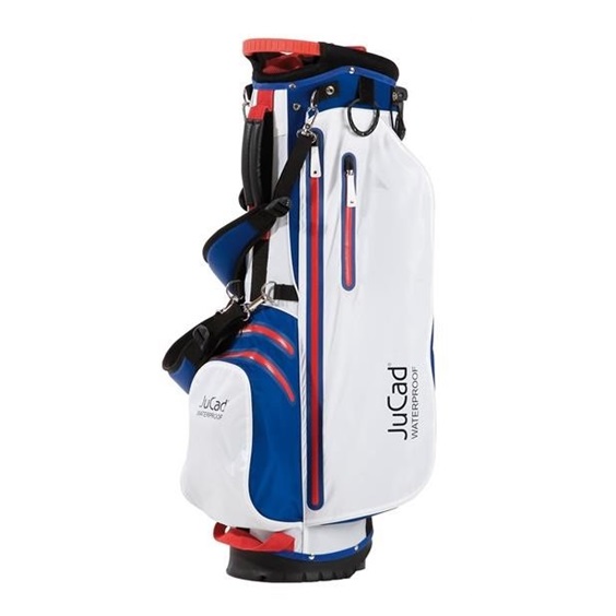 JuCad 2in1 Waterproof stand bag, blau/weiss/rot