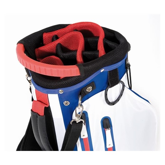 JuCad 2in1 Waterproof stand bag, blau/weiss/rot