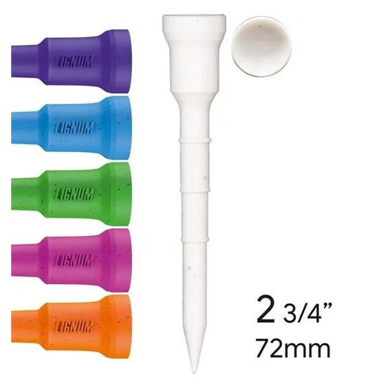 Lignum Tee Plastiktees 72mm, 12Stk., neon mix