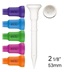 Lignum Tee Plastiktees 53mm, 16Stk., neon mix