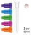 Lignum Tee Plastiktees 82mm, 12Stk., neon mix