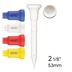 Lignum Tee Plastiktees 53mm, 16Stk., farbe mischen