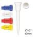 Lignum Tee Plastiktees 62mm, 16Stk., farbe mischen