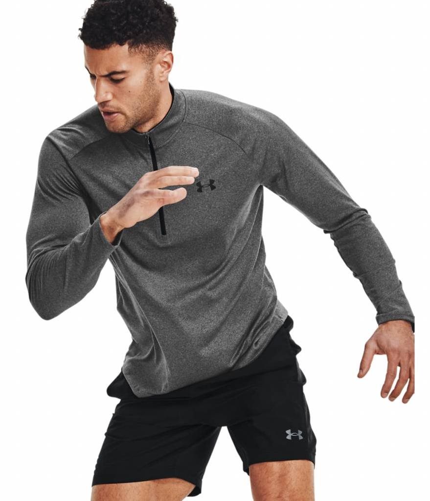 Under Armour Tech 2.0 1/2 Zip Herren Poloshirt, grau