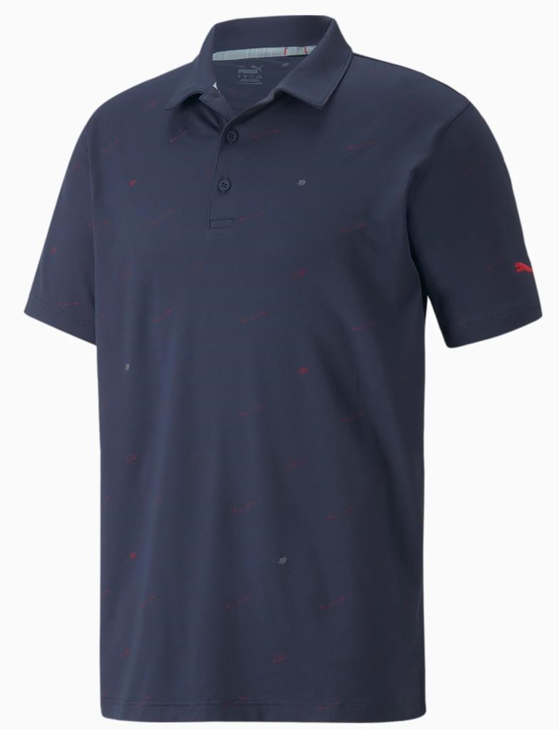 Puma Cloudspun Love Golf Herren Poloshirt, dunkelblau