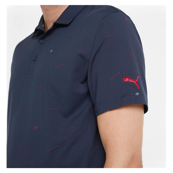 Puma Cloudspun Love Golf Herren Poloshirt, dunkelblau