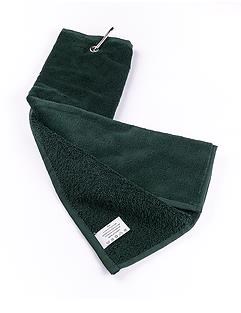 OEM Tri Fold Golfhandtuch, dunkelgrün